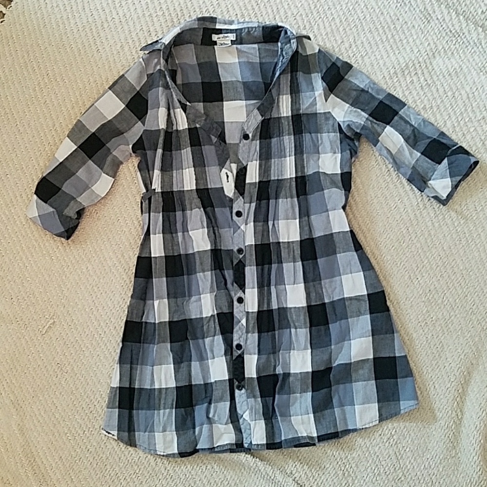 Plaid top/dress